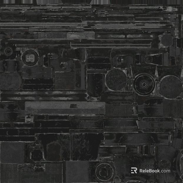 Dark gray distressed metal industrial finish texture