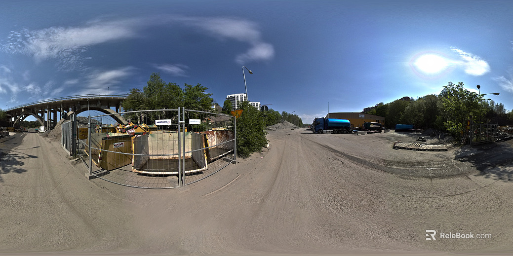 City Suburban Closed Road Daytime HDR Map texture