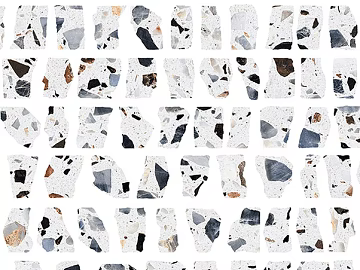 White background color irregular gravel terrazzo texture (ID:ffaeh750534)