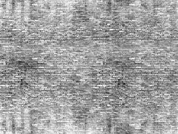 Brick wall dirty old wall brick black and white seamless texture (ID:ffacg34335)