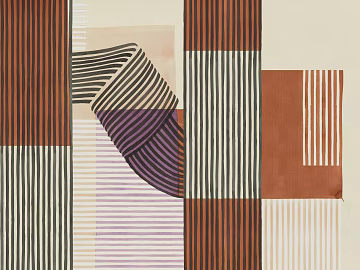 Orange geometric lines wallpaper texture (ID:ffach760385)