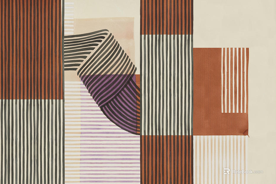 Orange geometric lines wallpaper texture