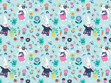 Even pattern fun animal cartoon children's room pattern background pattern wallpaper texture (ID:ffach522346)
