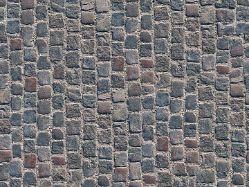 Square mosaic tile street stone paving pavement sidewalk pavement ground texture (ID:ffach826758)
