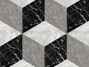 Marble Parquet Tile Stone Pattern Black and White Seamless texture (ID:ffajg17772)