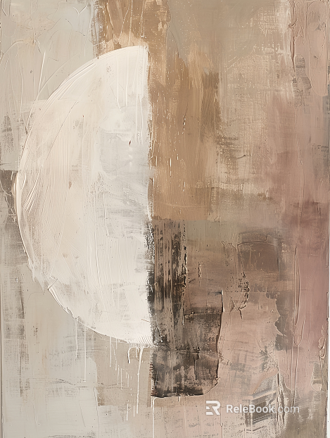 Modern Abstract Art Silly Cream Oil Painting Hanging Painting Texture Painting Decorative Painting texture