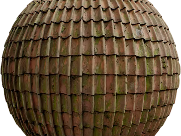 Roof Tile PBR texture (ID:ffach794664)
