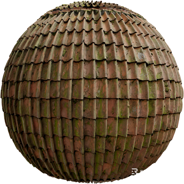 Roof Tile PBR texture