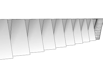 Silver Metal Perforated Panel Building Exterior Wall texture (ID:ffaeh600064)