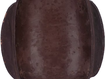 Dark brown old wooden container inner wall 3d model