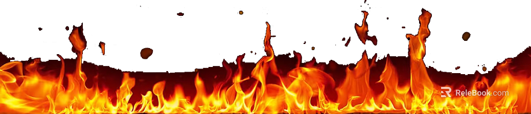 Orange-yellow flame texture, special effects material texture