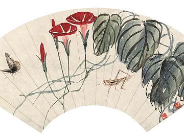 Works by Famous Chinese Calligraphers and Painters Qi Baishi Works Traditional Chinese Painting Lingnan School Traditional Chinese Painting texture (ID:ffach819406)