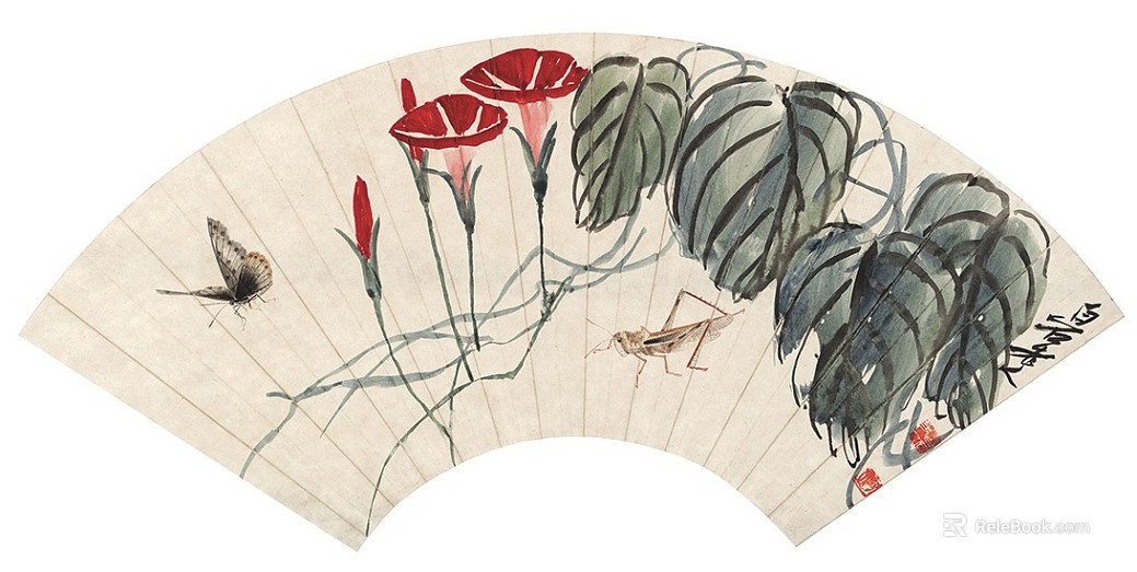 Works by Famous Chinese Calligraphers and Painters Qi Baishi Works Traditional Chinese Painting Lingnan School Traditional Chinese Painting texture