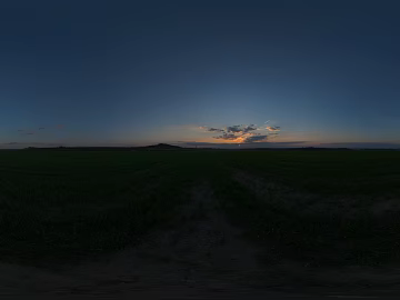 Outdoor Night Sunset Grassland Lawn Field HDR texture (ID:ffach181456)