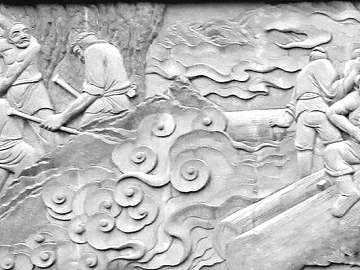 relief cloud carved black and white texture (ID:ffadf7509)