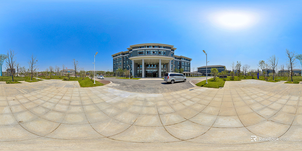 City Office Building Highway Sunny Day HDR texture