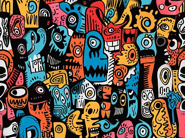Pattern Wall Cloth Pattern Wallpaper Cartoon Wallpaper Cartoon Wall Cloth Wallpaper Wallpaper texture (ID:ffaeh034282)