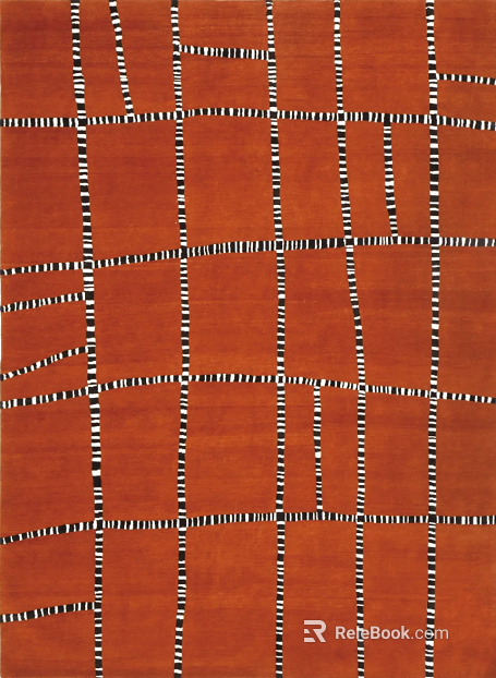 Abstract Geometric Lines Carpet Block Blanket Square Blanket texture