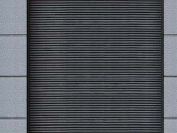 Black metal rolling shutter door shop facade texture (ID:ffaeh337589)