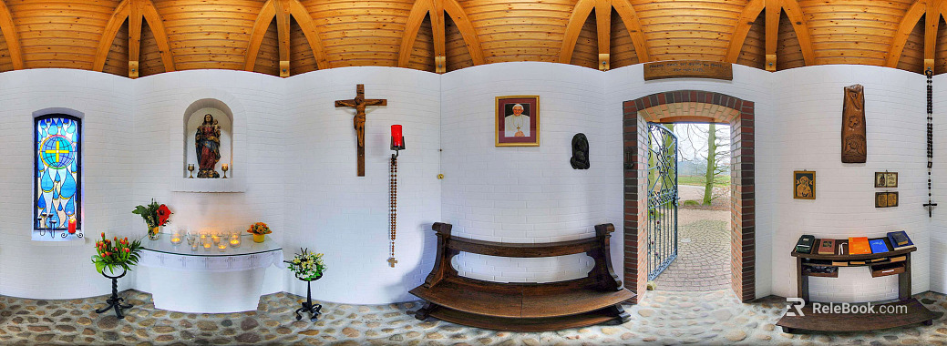 HDR Foreign Church Confessional Room texture