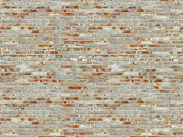White paint do old mottled brick wall texture (ID:ffaeh322904)