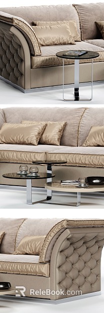 Light Luxury Beige Soft Sofa texture