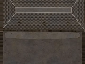 Dark gray industrial wind perforated sheet metal wall finish texture (ID:ffaeh092839)
