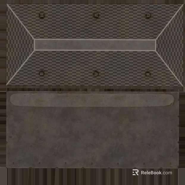 Dark gray industrial wind perforated sheet metal wall finish texture