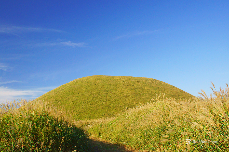 Modern Outdoor Landscape Blue Sky White Clouds Grassland Exterior texture
