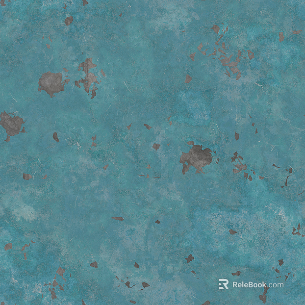 Blue and blue old metal plate wall decoration texture