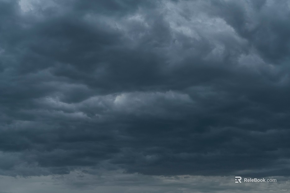 Dark dark clouds, cloudy sky, storm disaster coming texture