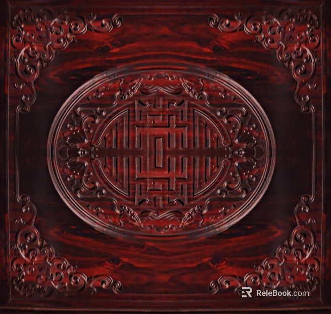 Wood Carved Color Carving Board texture