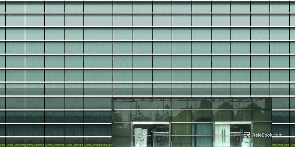 Gray blue glass building exterior texture