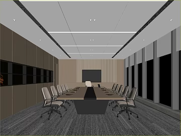 Modern Grey Stripe Carpet Meeting Room texture (ID:ffaeh665086)