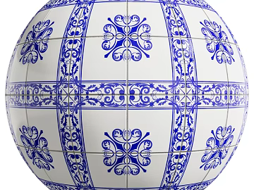 Tile PBR texture (ID:ffach803481)