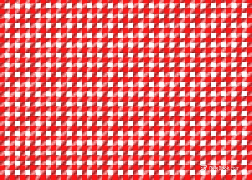 Red and white check fabric soft fabric texture
