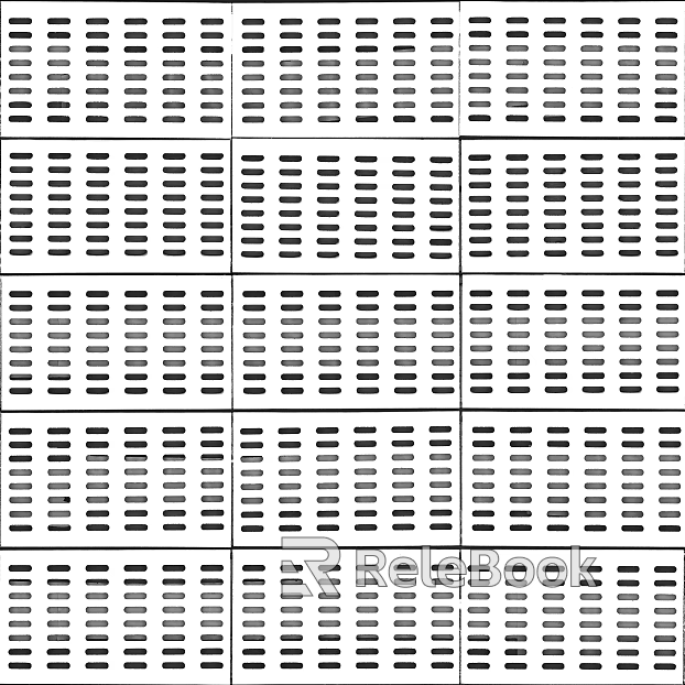 Perforated plate metal texture