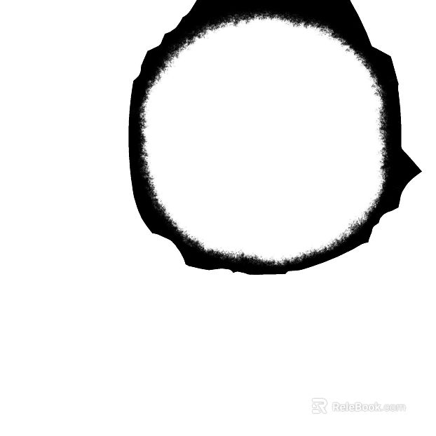 Black and White Round Bump Mask texture