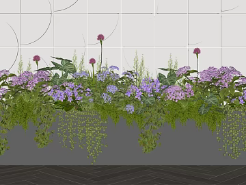 Purple Pink Flower Box Indoor and Outdoor Landscape texture (ID:ffaeh412436)