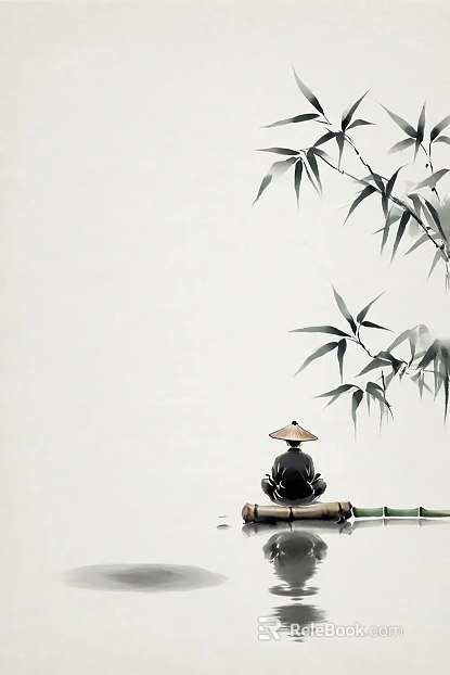 Zen Ink Painting texture