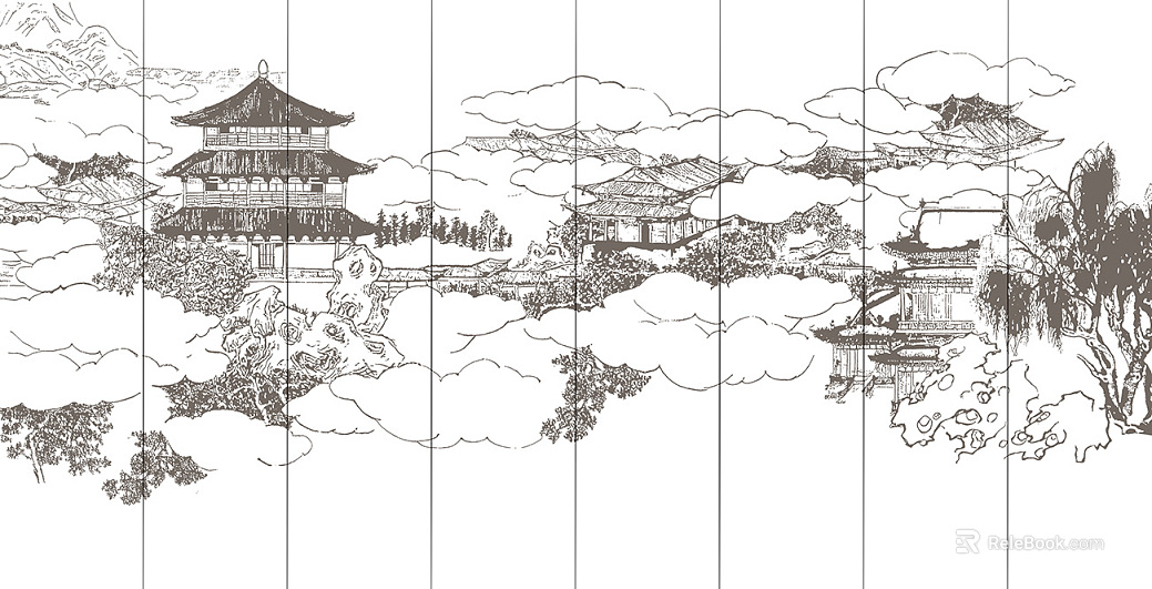 landscape painting texture
