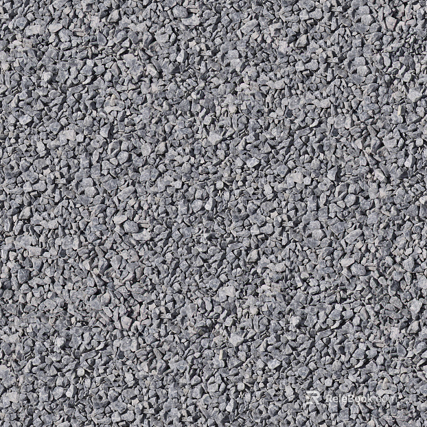 Outdoor gravel ground texture