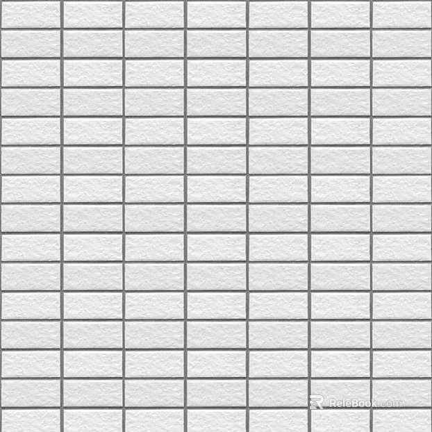 Plain Tile Rectangular Tile White Brick Joint texture