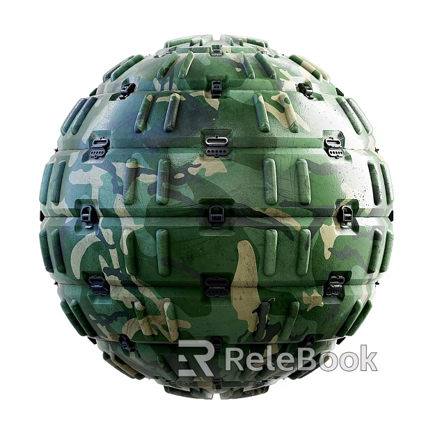 Camouflage armor PBR texture