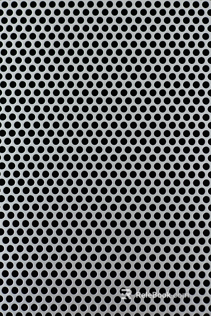 Perforated plate metal texture