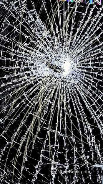 Broken glass texture
