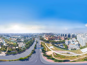 HDR city building panorama texture (ID:ffach264813)