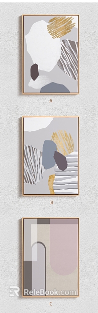 Morandi hue abstract decorative painting texture