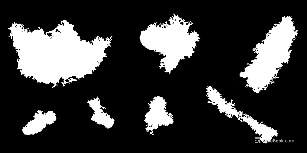 White Villous Brush Element texture