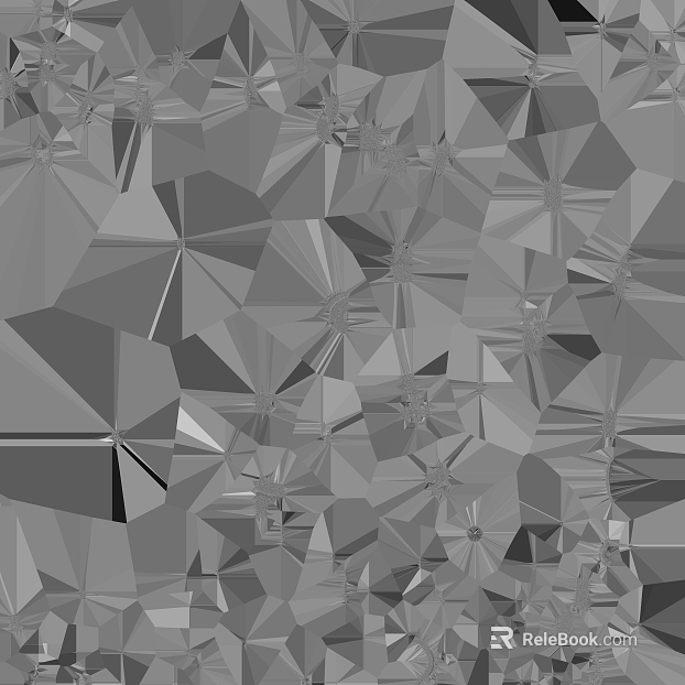 Gray Geometrically Cut Metal Textured Decorative Surface texture